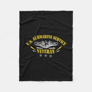 Veterans Day U.s Submarine Force Silent Service Lo Fleece Blanket