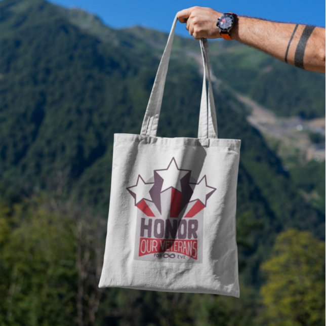 Veterans Day Vintage Badge Tote Bag (Creator Uploaded)