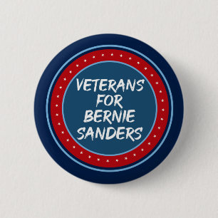 Veterans for Bernie Sanders Button