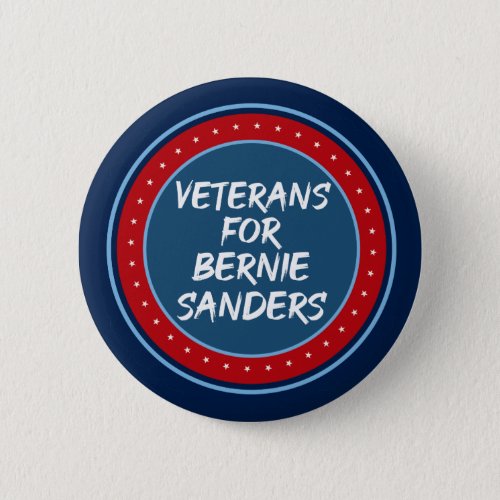 Veterans for Bernie Sanders Button