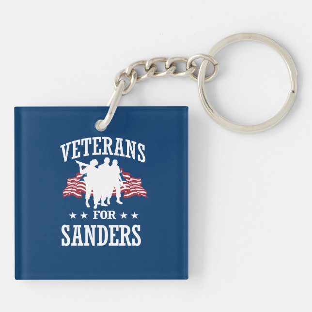 VETERANS FOR BERNIE SANDERS KEYCHAIN (Back)