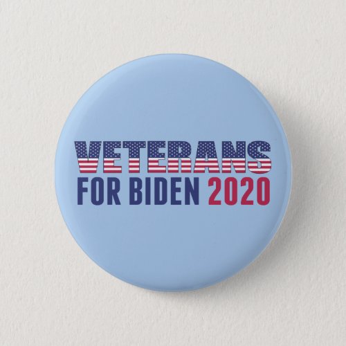 Veterans for Biden 2020 Button