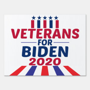 VETERANS FOR BIDEN 2020 President Sign