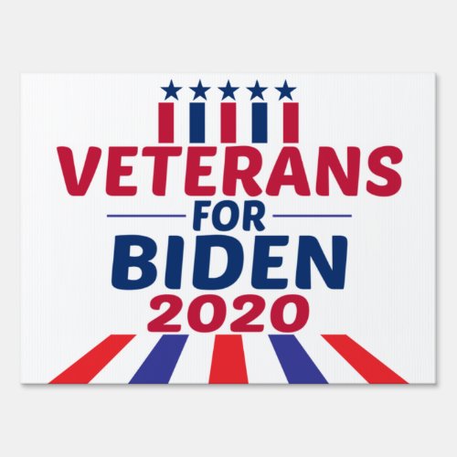 VETERANS FOR BIDEN 2020 President Sign