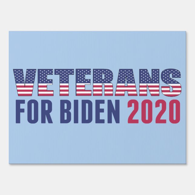 Veterans for Biden 2020 Sign (Front)