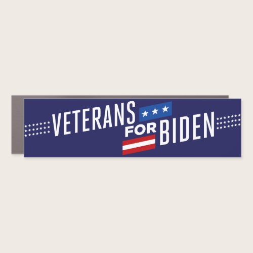 Veterans for Biden 2024 Bumper Car Magnet
