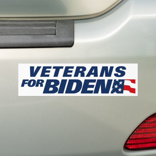 Veterans for Biden 2024 Bumper Sticker