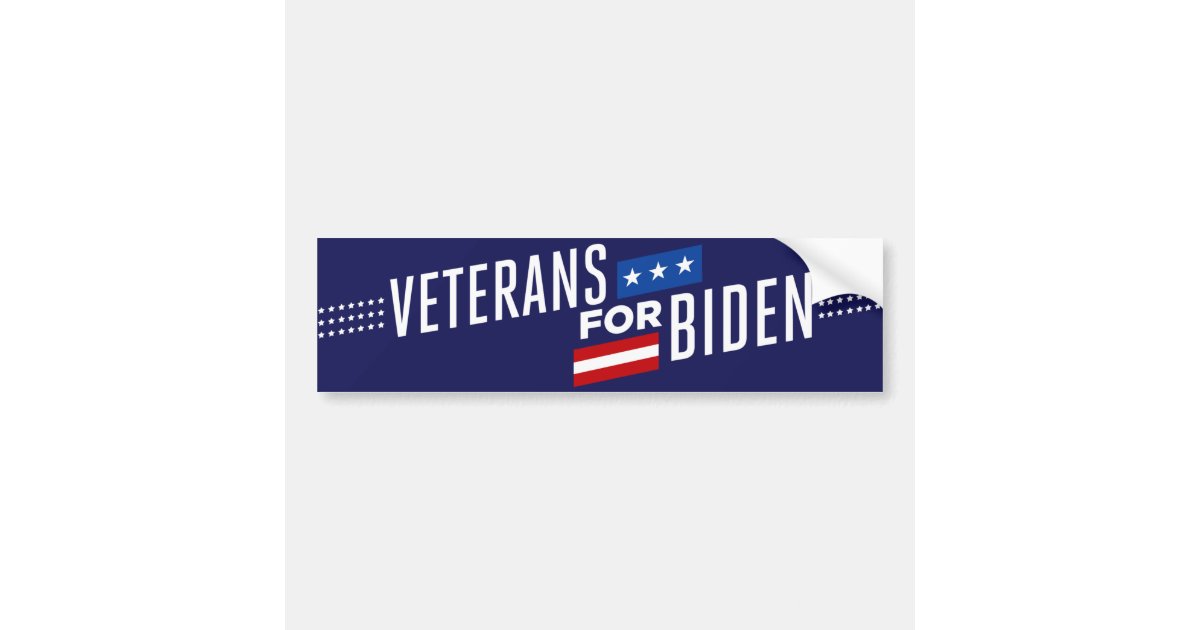 Veterans for Biden 2024 Bumper Sticker Zazzle
