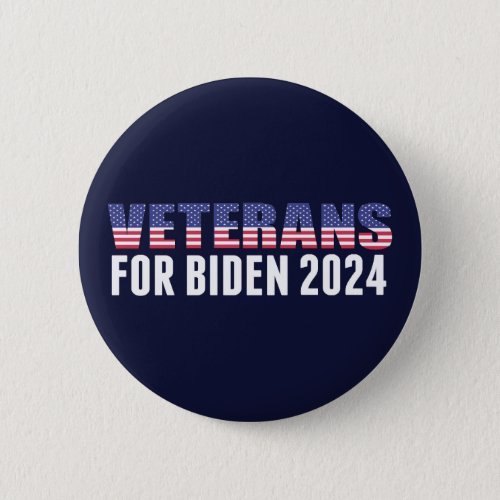 Veterans for Biden 2024 Election Blue Button