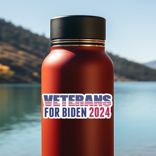 Veterans for Biden 2024 Election Laptop Sticker