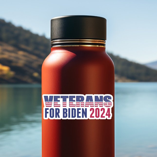 Veterans for Biden 2024 Election Laptop Sticker (Creator Uploaded)