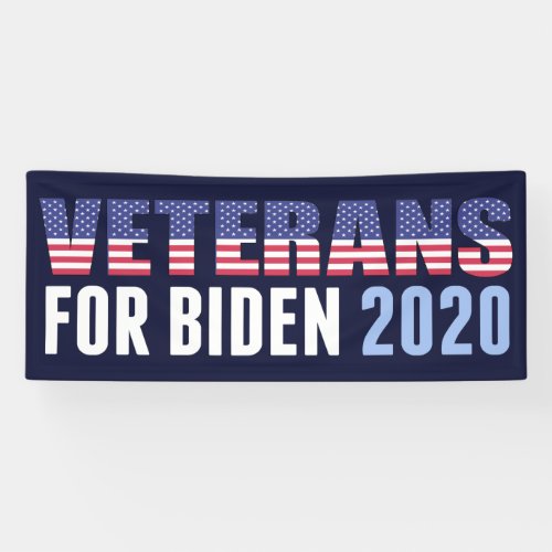 Veterans for Biden Banner