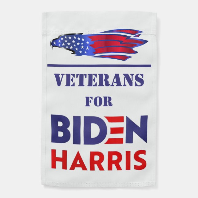 Veterans for Biden Garden Flag (Back)