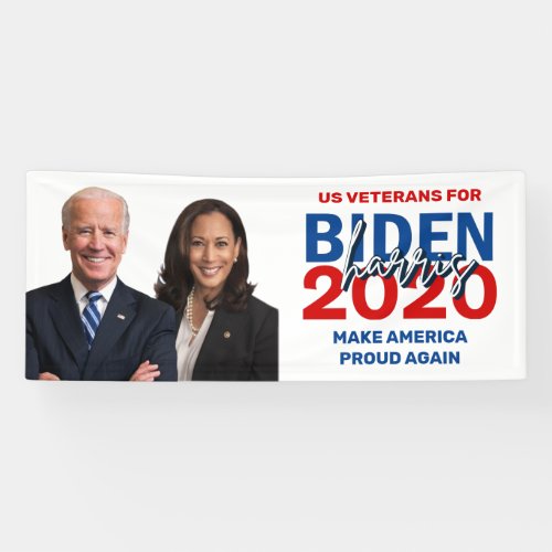 Veterans for Biden Harris 2020 Election Banner