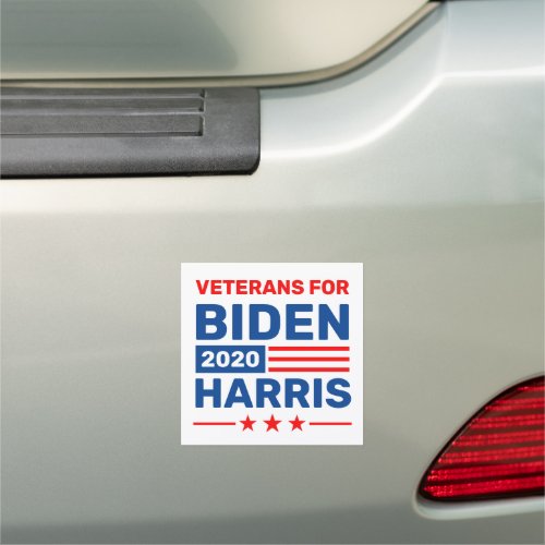 Veterans for Biden Harris 2020 Election Custom Car Magnet