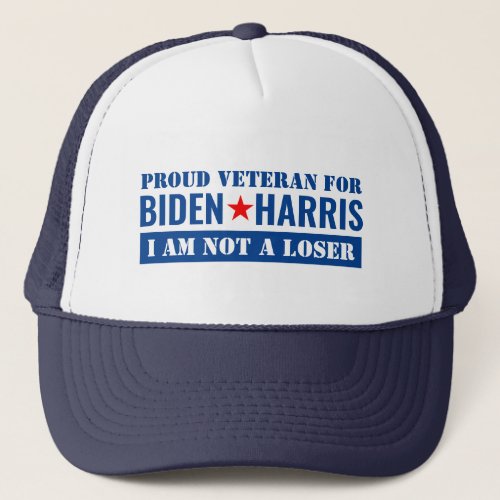 Veterans for Biden Harris 2020 Election Trucker Hat