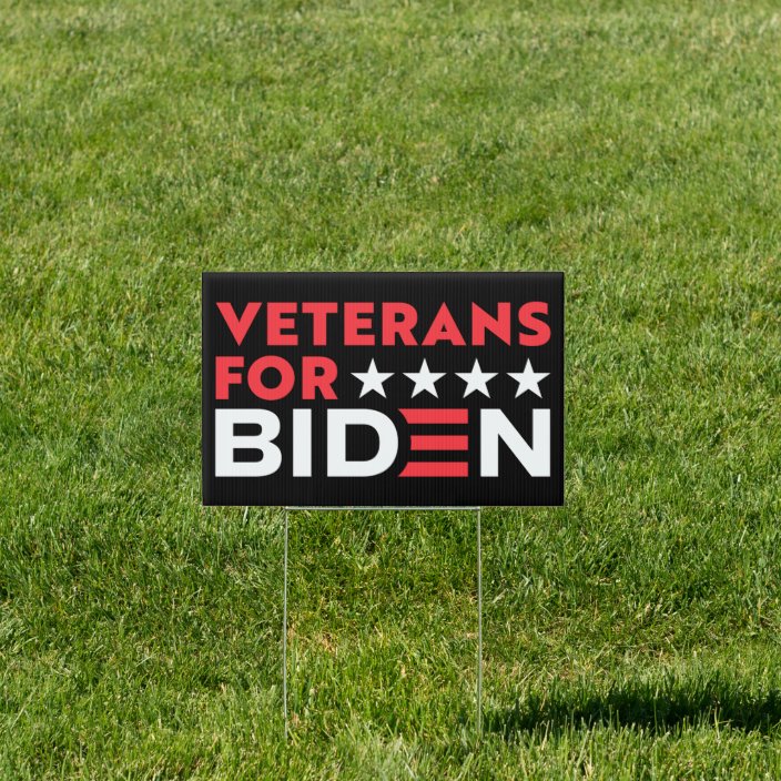 veterans for Biden Sign