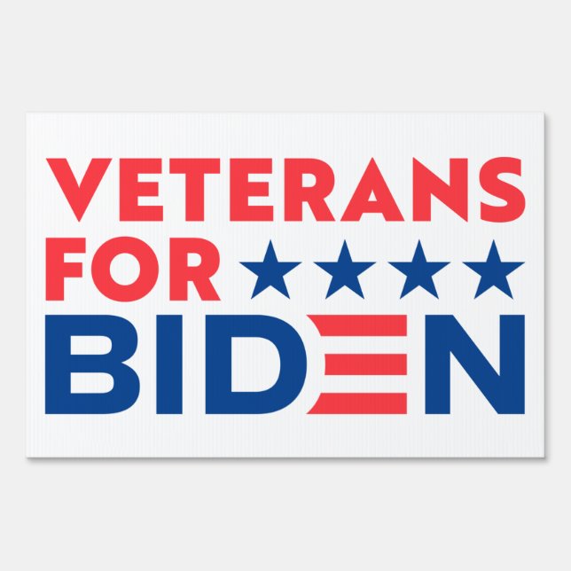 veterans for Biden Sign (Back)