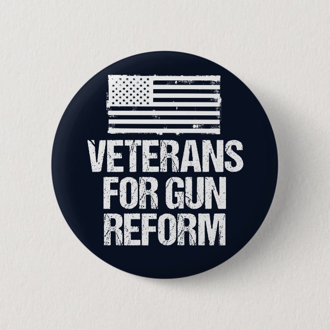 Veterans for Gun Reform Button (Front)