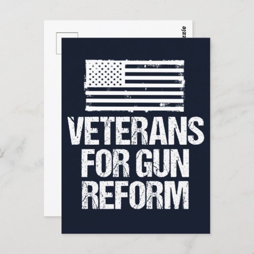 Veterans for Gun Reform Postcard