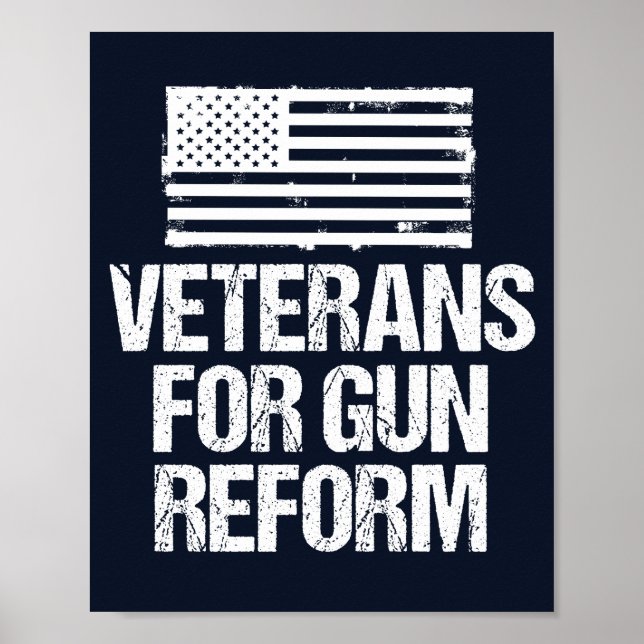 Veterans for Gun Reform Poster (Front)