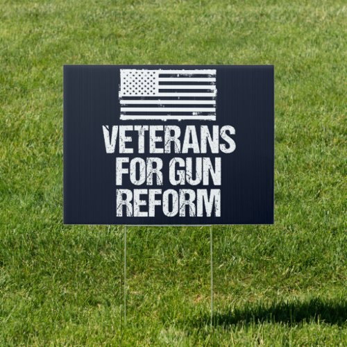 Veterans for Gun Reform Sign