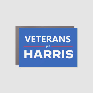 Veterans for Harris 2024 Car Magnet