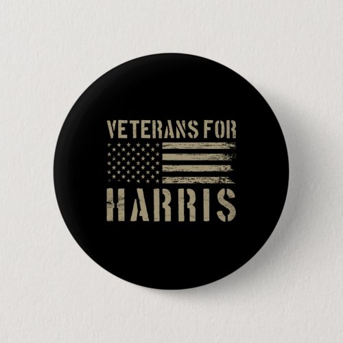 Veterans For Harris 2024 _ Military Vets Kamala Ha Button