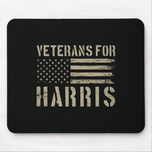 Veterans For Harris 2024 _ Military Vets Kamala Ha Mouse Pad