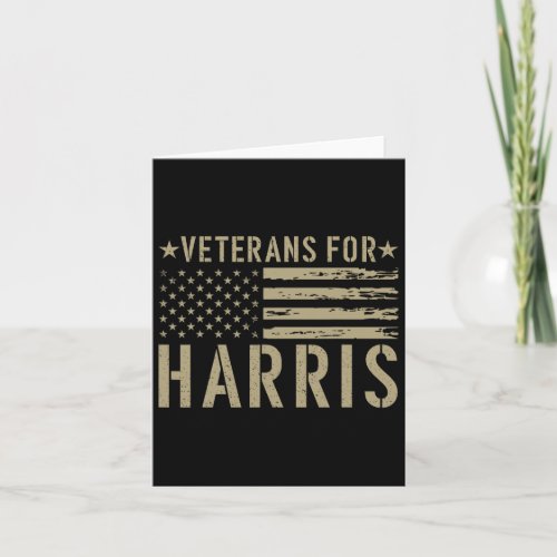 Veterans For Harris 2024 Military Vets Kamala Harr Card