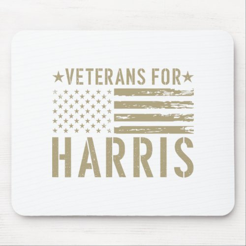 Veterans For Harris 2024 Military Vets Kamala Harr Mouse Pad