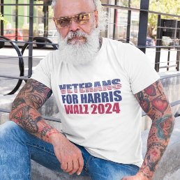 Veterans for Harris Walz 2024 Election Tri-Blend Shirt