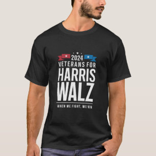 Veterans For Harris Walz 2024 Presidential T-Shirt