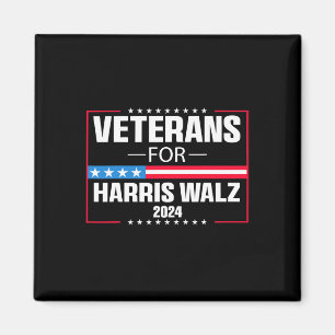 Veterans For Harris Wheimer 2024 Presidential Camp Magnet