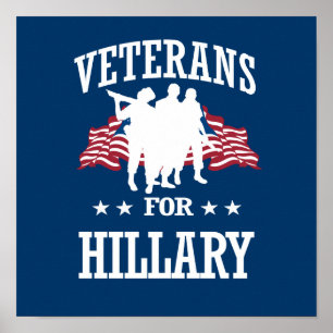 VETERANS FOR HILLARY POSTER