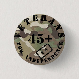 Veterans For Independence 2.0 Camo Badge Button