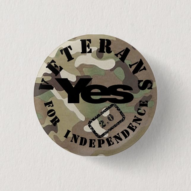 Veterans for Independence 2.0 Yes2 Badge Pinback Button (Front)