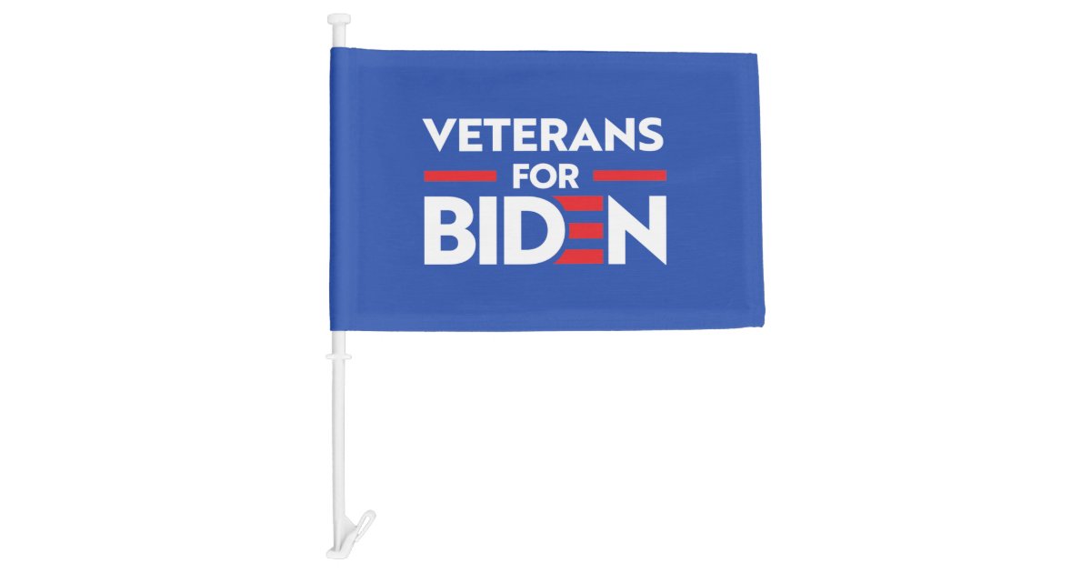 Veterans For Joe Biden Car Flag Zazzle Com