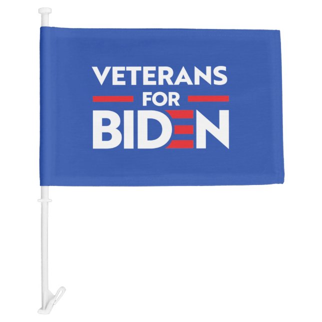 VETERANS FOR JOE BIDEN CAR FLAG (Front)
