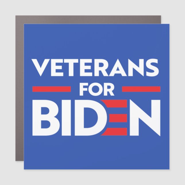 VETERANS FOR JOE BIDEN CAR MAGNET (Front)