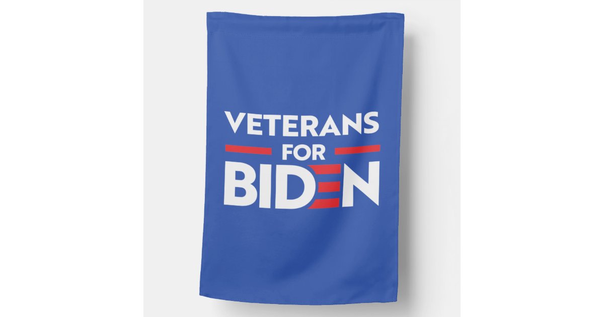 Veterans For Joe Biden House Flag Zazzle Com
