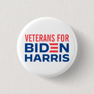 VETERANS FOR JOE BIDEN & KAMALA 2020 Presidential Button