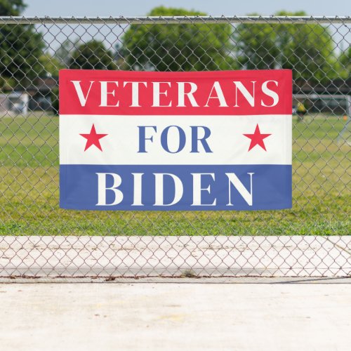 Veterans For Joe Biden President 2024 Banner