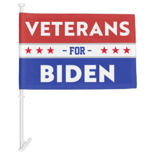 Veterans for Joe Biden Presidential Election 2020 Car Flag