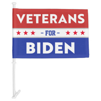 Veterans for Joe Biden Presidential Election 2020 Car Flag