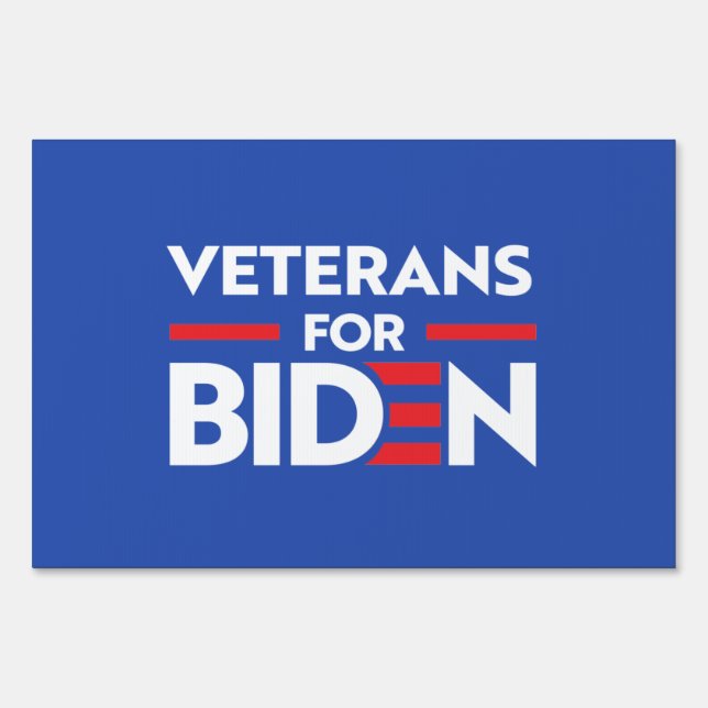VETERANS FOR JOE BIDEN SIGN (Front)