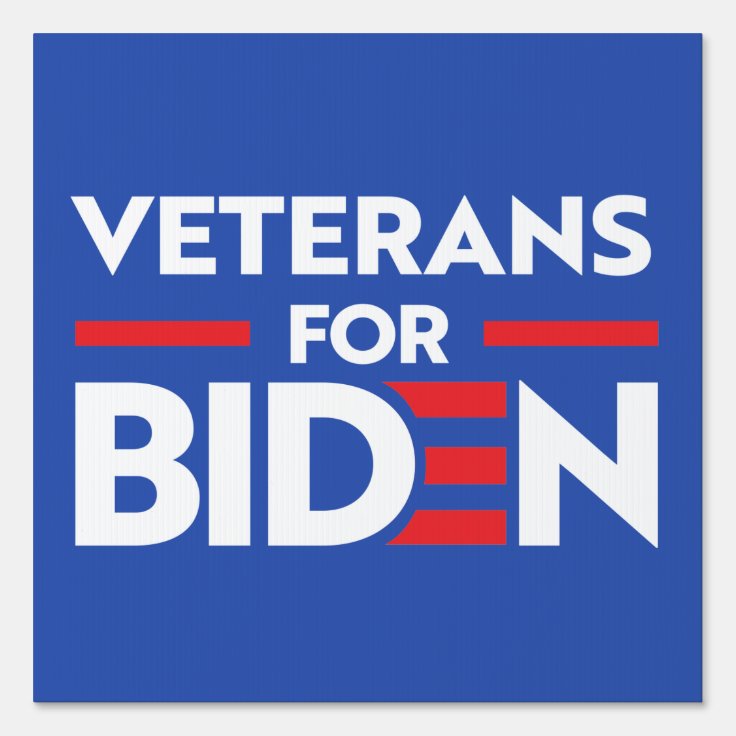 VETERANS FOR JOE BIDEN SIGN Zazzle