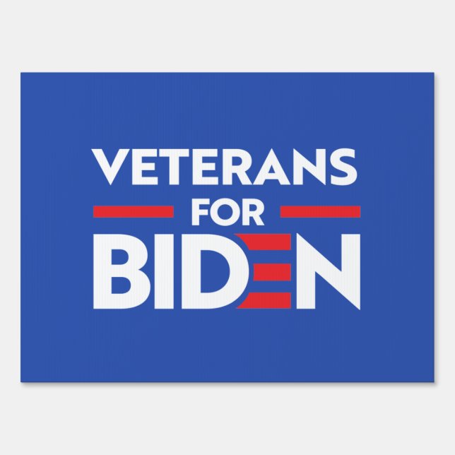 VETERANS FOR JOE BIDEN SIGN (Front)