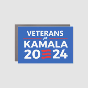 Veterans for Kamala 2024 Car Magnet