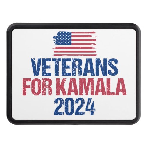 Veterans for Kamala 2024 Election Hitch Cover